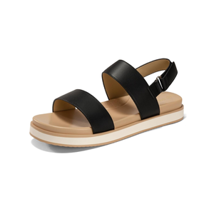 Coutgo Womens Flat Sandals Comfortable Arch Support Adjustable Double Strap Lightweight Summer Platform Sandals 8 1/2