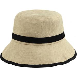 Zylioo XXL XL L Bucket Hat for Big Heads,Faux Linen Summer Cool Sun Hats,Giant Lightweight Travel Hats with Chin Strap (Beige)