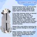 Lukovee Recovery Suit for Dogs - Zipper On Onesie for Female & Male Dogs, Abdominal Wounds Cone E-Collar Alternative, Prevent Licking - Spay Recovery Suit (Grey, XL)