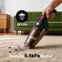 Shop-Vac Wet/Dry Handheld Vacuum, Powerful Small Vacuum Cordless Rechargeable, Wall-Mounted Hand Vac with Crevice Tool, Portable Vacuum for Home & Car, Lightweight & Compact, Black