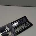 FANMATS NFL - Las Vegas Raiders 2 Piece Heavy Duty Alumnium Truck Emblem Set, Black, 1.75" x 8"