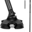 REHAND Walking Cane for Men & Women - Foldable, Adjustable, Lightweight, Self Standing Pivot Walking Cane, Soft Handle Grip, with Travel Bag, Walking Sticks for Seniors & Adults (Black)