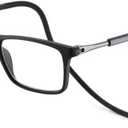 Magnetic Blue Light Blocking Reading Glasses for Men&Women, Bridge Front Connect Reading Glasses, Reading Adjustable (Black)