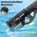 Electric Water Gun,Full Automatic High Powered Squirt Guns Up to 28-32FT Range,300+ Continuous Water Pistol for Adults/Kids