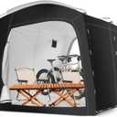 Bike Storage Tent,for 2-10 Bikes, 118 x 86 x 72 in Outdoor Portable Bike Storage, 210D Oxford Fabric PU4000 Waterproof, 2 Rolling Doors, for Motorcycles or Large Motorcycles, Without Floor