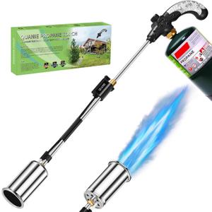 Weed Torch Propane Burner,1,800,000BTUs Blow Torch Flame Thrower,Weed Burner with Self Igniting and Ergonomic Handle for Weeding,Roofing,Melting(Fuel Not Included)