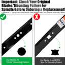 Grasscool 406712 532406712 Mower Mulching Blade with Circle Mounting Pattern for Craftsman Husqvarna 21 inch Deck Push Walk Behind Lawnmower Replace 165833 175064 189028 532189028