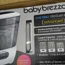 Baby Brezza Bottle Sterilizer and Dryer Advanced 33% Faster - Largest Capacity Steam Sanitizer - Universal Sterilization Machine for All Bottles + Pump Parts - HEPA Air Filter