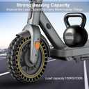 BANGTING 2PCS 60/70-6.5 Scooter Tire, 10x2.5 inch Tire Solid for Segway Ninebot Max G2 / G30 / G30D / G30E / G30E / G30LP / G30D II / G30 Max, 10x2.5-6.5 Tires Replacement for Electric Scooter (Yellow