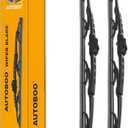 AUTOBOO 22"+22" Windshield Wiper Blade Sets Replacement for Dodge Challenger 2008-2020 -Original Factory Quality (Pack of 2)