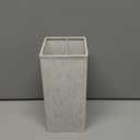 Small Table Lamp for Bedroom - Bedside Lamps for Nightstand, Minimalist Night Stand Light Lamp with Square Fabric Shade, Desk Reading Lamp for Kids Room Living Room Office Dorm (12.8in, Cream & Black)