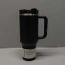 STANLEY Quencher H2.0 Tumbler with Handle and Straw 40 oz | Flowstate 3-Position Lid | Cup Holder Compatible for Travel | Insulated Stainless Steel Cup | BPA-Free | Black 2.0