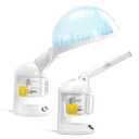 VEVOR Hair Steamer, 2 in 1 UV Ozone Hair & Facial Steamer with Detachable Bonnet Hood, Nano Ionic Face Steamer with 360 Rotatable Sprayer for Deep Conditioning, Perfect for Salon Spa Home Beauty