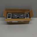 Toothbrush Holder for Bathrooms, 2 Cups Toothbrush Organizer for Bathroom Countertop, Toothbrush Holder Toothbrush Storage for Shower, Tooth Brushing Holder Cup Tray and Toothpaste Caddy Black