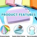 1000 PCS Index Cards 3x5 Inches Colored Flash Cards with Ring, Punched Lined Flashcards Ruled Index Cards Notecards Study Cards Heavy Note Cards for Studying, Learning, School, College, Memory
