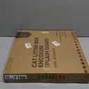 MEEXPAWS Litter Box Enclosure Splash Guard, Top Entry Cat Litter Box Shield with Slot Design Metal Grate, Dog Proof Privacy Screen Cover with Mat, Large White (24.8x16.8x23.6 Inch)