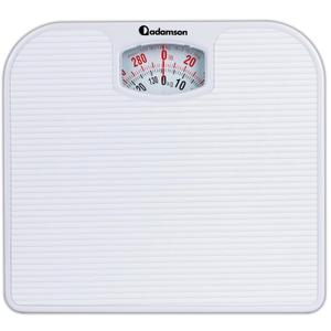Adamson A21 Analog Scales for Body Weight - Up to 300 LB - New - Anti-Skid Rubber Surface + Large Numbers - Analog Bathroom Scale - Affordable - Durable with 20-Year Assurance