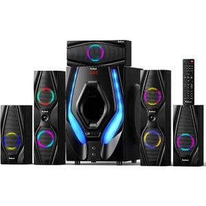 Bobtot Home Theater Systems Surround Sound Speakers - 1200 Watts 10 inch Subwoofer 5.1/2.1 Channel Audio Stereo System with ARC Optical Bluetooth Input for 4K TV Ultra HD AV DVD FM Radio USB