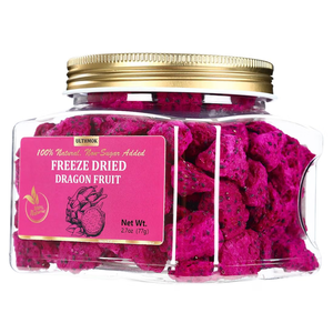 Premium Freeze Dried Diced Dragon Fruit 2.7 Oz/77g, No Sugar Added Pitaya,1 Ingredient & 100% Natural & No Addtives, Best By: 03/19/2027