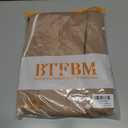 BTFBM Women Bodycon Maxi Dress Square Neck Sleeveless Contrast Binding Slit Cocktail Formal Wedding Guest Dresses 2025 (Beige, L)