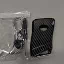 beler Carbon Fiber Style 3 Button Car Remote Key Cover Case with Keychain Fit for Lexus ES LC LS UX NX LX