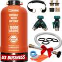 RV Water Softener Portable - 16,000 Grain, 3/4" GHT Fittings, Convenient Water Softener for RVs, Trailers, Boats, Mobile Car Washing, Pressure Washing
