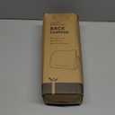 FuturaLoom Lumbar Support Pillow for Office Chair Car Seat,Charcoal Memory Foam Chair Back Cushion for Back Pain Relief with Double Adjustable Straps