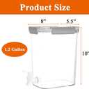 Elsjoy 1.2 Gallon Plastic Drink Dispenser with Spigot, Cold Beverage Dispenser Fridge Drink Container for Iced Tea, Lemonade, Coffee