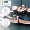 Menkxi Dock Fenders 42.13 x 5.91 x 3.94 Inches Long Dock Bumpers Straight-Edge Boat Fenders UV-Resistant Marine Vinyl Boat Bumpers for Docking Guard Vertical Protection