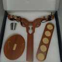 Large Ring Toss Game for Adults Kids，Hook and Shoot Leaders, Christmas Deer Ring toss Styling,2 Players Handmade Wooden Swings Fastpaced Interactive Family Outdoors