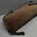 Recliner Leg Rest Cushion with Strap, Memory Foam Under Knee Pillow for Back Sleeping and Foot Elevation, Half Moon Bolster Pillow for Chair, Head, Lumbar Support, 23x9x4in (Brown)