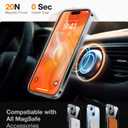 TORRAS Ultra Magnetic Ostand for iPhone 13/ iPhone 14 Case [Fit for MagSafe] [Sturdy Stand & Ring Holder] Military-Grade Shockproof Anti-Scratch Slim Protective Kickstand Phone Case, Crystal Clear