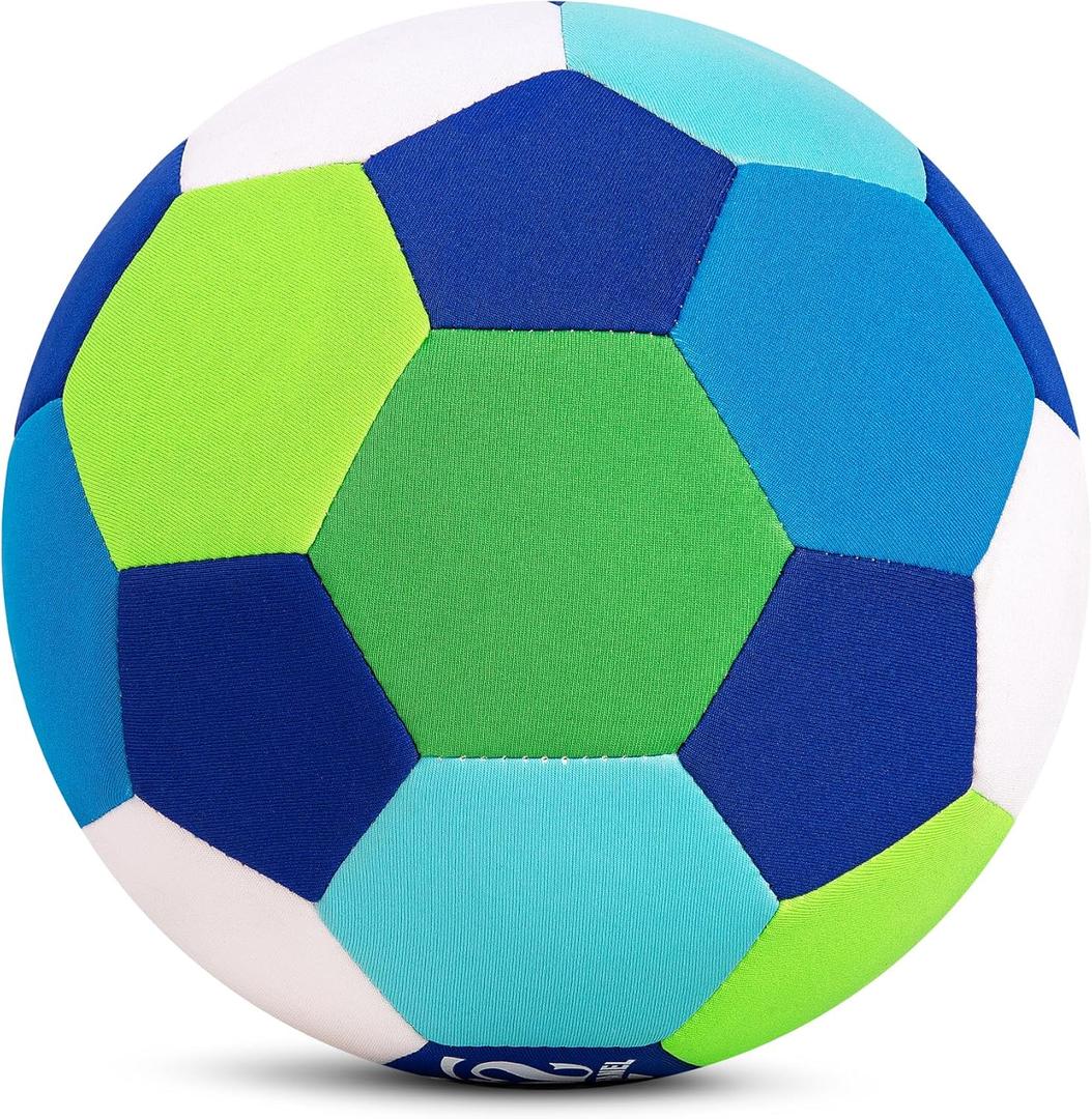 Indoor Soccer Ball Size 4 – Soft, Safe & Silent Inside Home Sport Toy Ball for Indoor and Yard Play – Colorful Birthday, Soccer Gift for Toddlers, Kids, Boys & Girls Ages 3-5, 5-8, 8-12