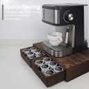 Wooden K Cup Organizer Coffee Pod Storage Box, Coffee Pod and Tea Bag Holder,Kcup Drawer Coffee Maker Stand