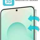 Tech Armor Compatible for Samsung Galaxy S25 Screen Protector Glass - 2 Pack, Ballistic Tempered, Case-Friendly, Installation Tray with Bonus Lens Protector