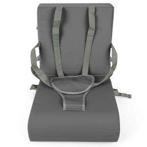 Toddler Booster Seat for Dining Table Kitchen Chair Non-Slip with Backrest and Adjustable Straps, Portable Travel Child Kids Booster Seat Eating - Grey Toddler Booster Seat for Dining Table Kitchen Chair Non-Slip with Backrest and Adjustable Straps, Portable Travel Child Kids Booster Seat Eating - Grey
