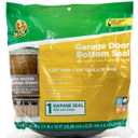 Duck Brand Black Garage Door Bottom Weather Stripping Seal for 2 Car Garage,  2.24" X 18' BLACK