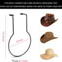 povtii 2 PCS Car Cowboy Hat Holder, Hard Metal Automotive Hat Holder for Keeping Hat Shape, Seat Back Organizers for Vehicle Truck SUV, Car Accessories