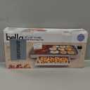 bella 10" x 20" Electric Griddle with Warming Tray, EverGood Ceramic Nonstick Coating & Removable Temperature Probe, Dishwasher-Safe Drip Tray & Cool Touch Handles, 1500 Watt, Oatmilk