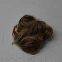 FELENDY 15" Ponytail Extension Drawstring Curly Wavy Ponytail Extensions Clip in Long Pony Tails Hair Cute Synthetic Piece for Women Light Brown Mix Ash Blonde