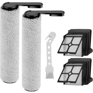 Brush Rollers with HEPA Vacuum Filters Set Replacement for Tineco Floor ONE S7 PRO Cordless Wet Dry Vacuum Cleaner