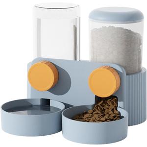 Water Feeder Water Dispenser Feeding Watering Cage Mount Feeder Automatic Food Feeder (Blue)