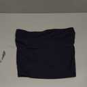 Women's Shapewear Tube Tops Strapless Ruched Built-in Shelf Bra Casual Size M