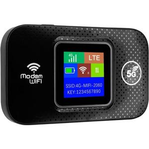 Yunseity 4G LTE WiFi Mobile Hotspot, Up to 150Mbps Speed Portable Wireless Pocket WiFi Device with SIM Card Slot, Connects Up to 10 Devices, Secure Wireless Network Anywhere, Yunseity4amyvhbx6n