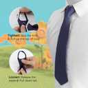 Pre-tie Zipper Kids Ties - Black/Red for Boys & Girls 8-14