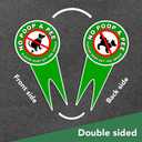 4 PC No Pooping Dog Signs for Yard, 12x6 DS Dibond Keep Off Grass Sign, No Dogs Allowed