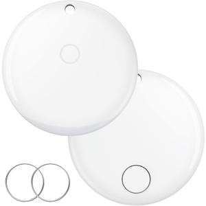 iVANKY for iPhone AirTag Smart Tag Air Tracker Item Finders for Apple Find My (iOS Only) Track Key, Wallet, Luggage, Bluetooth 5.2 Locator with Replaceable Battery, 85dB+, IP67, 2 Pack