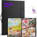 20.2"x28.3" inch Puzzle Storage Book, Jigsaw Puzzle Binder Folder Organizer, Puzzle Holder Keeper Album Case for Finished 1000‑Pieces Puzzles, Saver Accessories Rack，Movie Poster Storage Clip