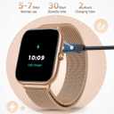 Smart Watch for Women with Blood Pressure Monitor, 2.06" AMOLED Display, IP68 Waterproof Fitness Tracker, 118 Sports Modes, Heart Rate/SpO2/Sleep Monitor, Gift for Her, Compatible with Android iPhone