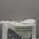 Guken White Linen Blackout Curtains 84 Inch Length 2 Panels Set for Living Room Bedroom Back Tab Thermal Insulated 100% Black Out Drapes Room Darkening 84 Inches Long Pure White